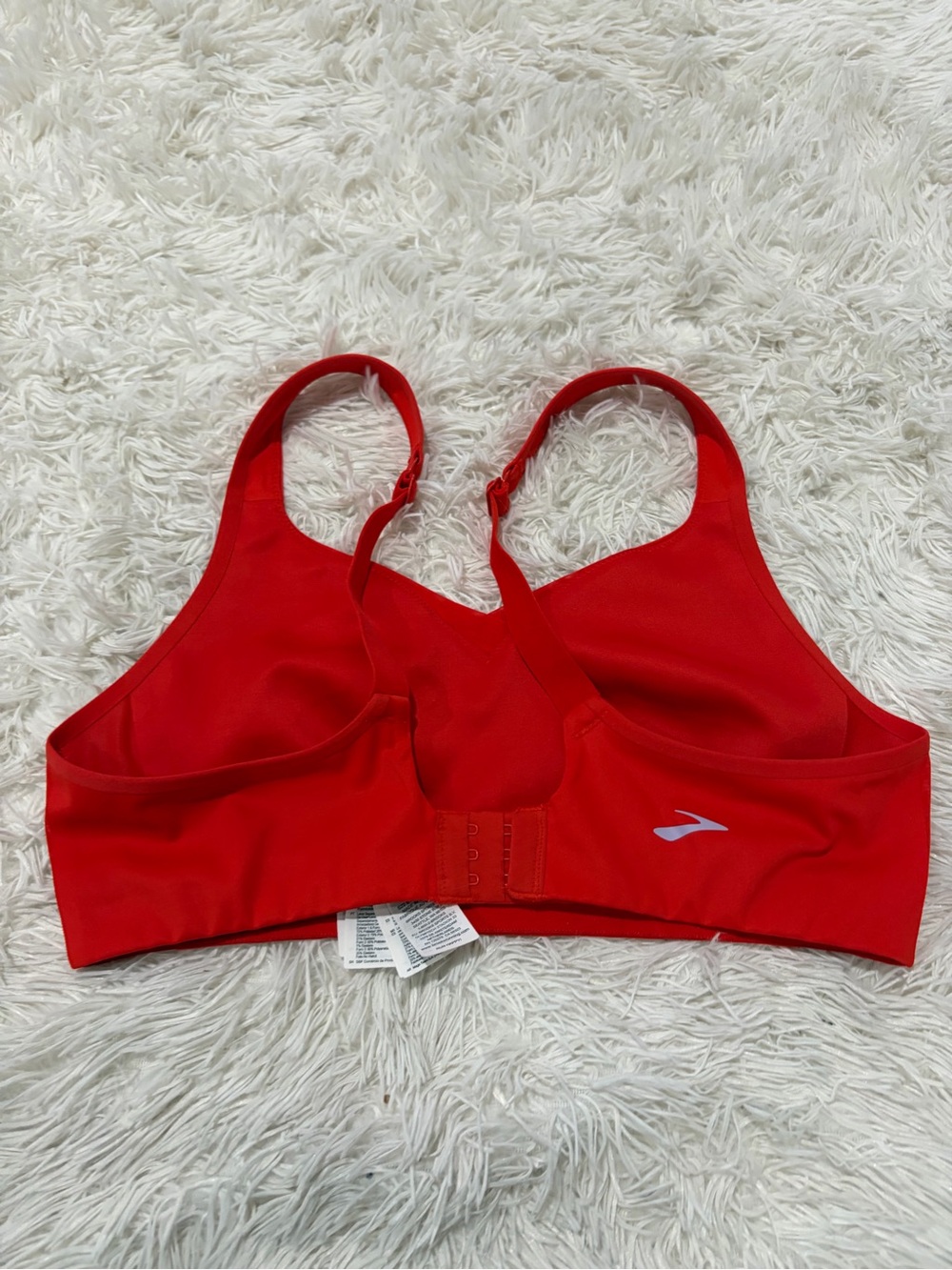 Brooks Red Racerback Sports Bra - Picture 4 of 7